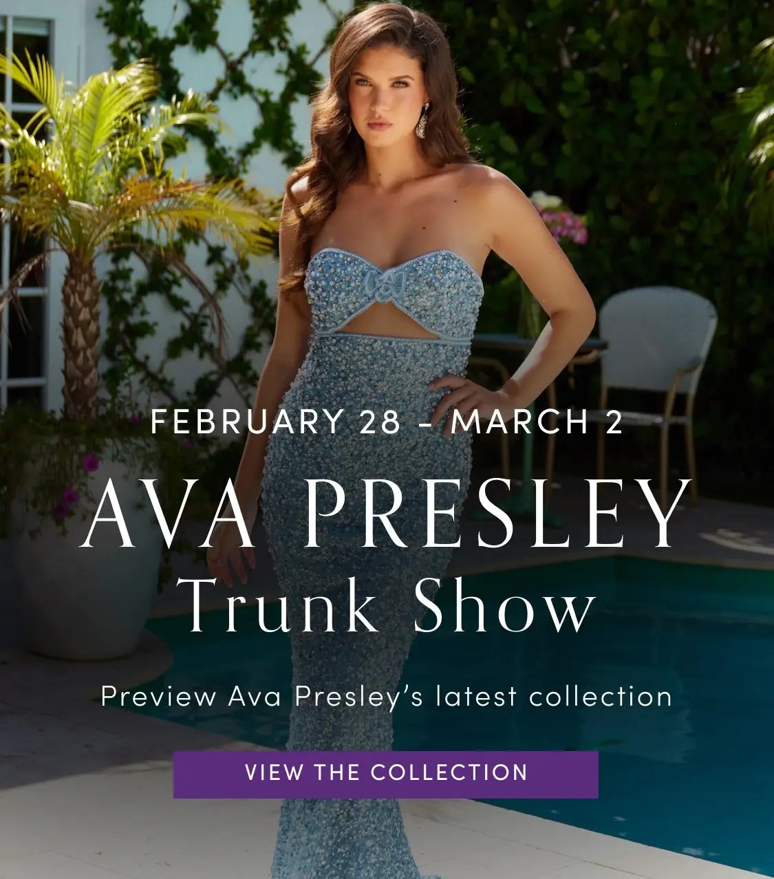 Ava Presley Trunk Show Mobile Banner